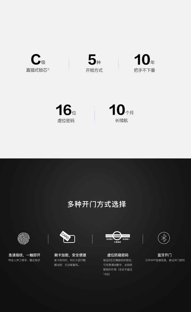 鸿利智能锁 D15全自动直板密码指纹锁